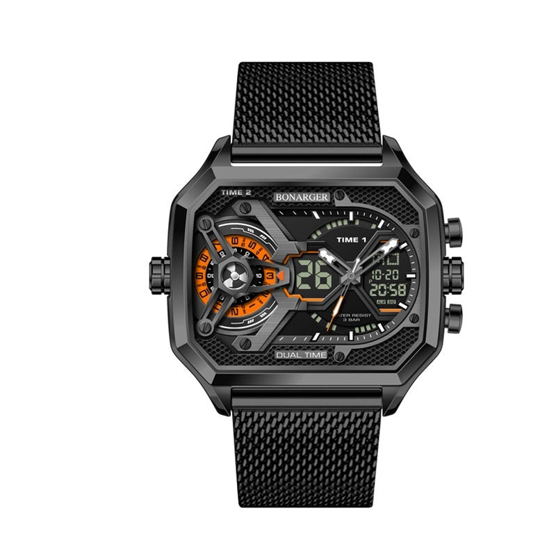 Men's Electronic Multi-functional Sports Luminous Waterproof Watch
