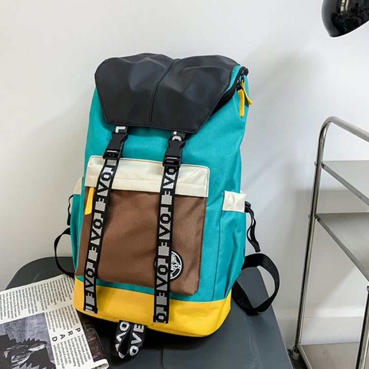 Men's Color Matching Backpacks