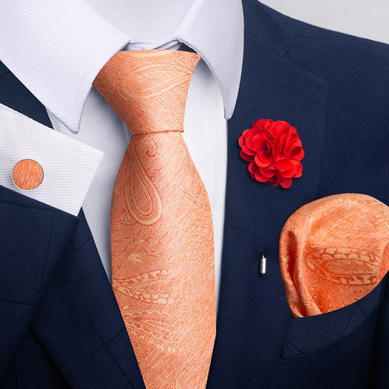 Men's Tie and Pocket Square Combo