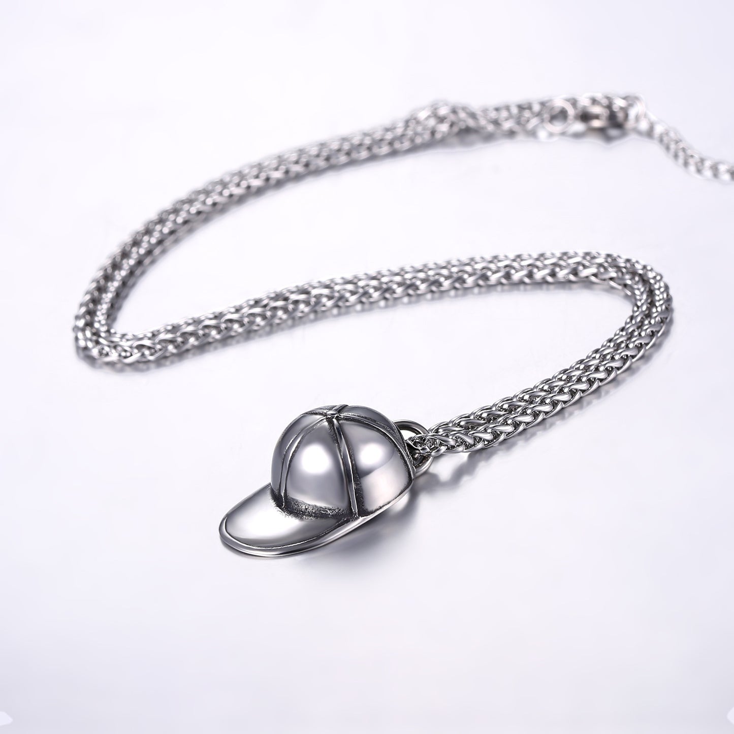 Stainless Steel Cap Unique Pendant Necklace For Men