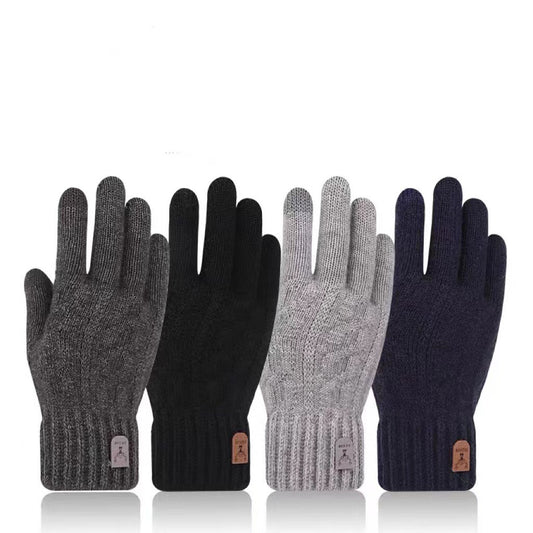 Men's Cold-proof Wool Knitted Gloves