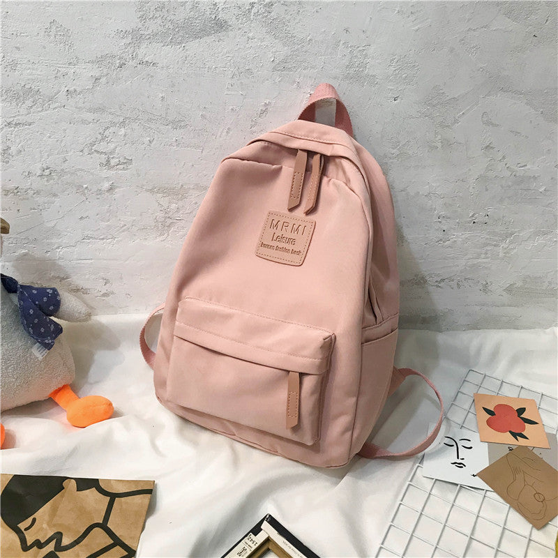 Men's Solid Backpack Large Capacity