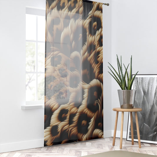 Elegant Animal Print Window Curtain, Chic Home Decor, Living Room Curtains, Boho Style Drapes, Unique Birthday Gift, Stylish Window [...]