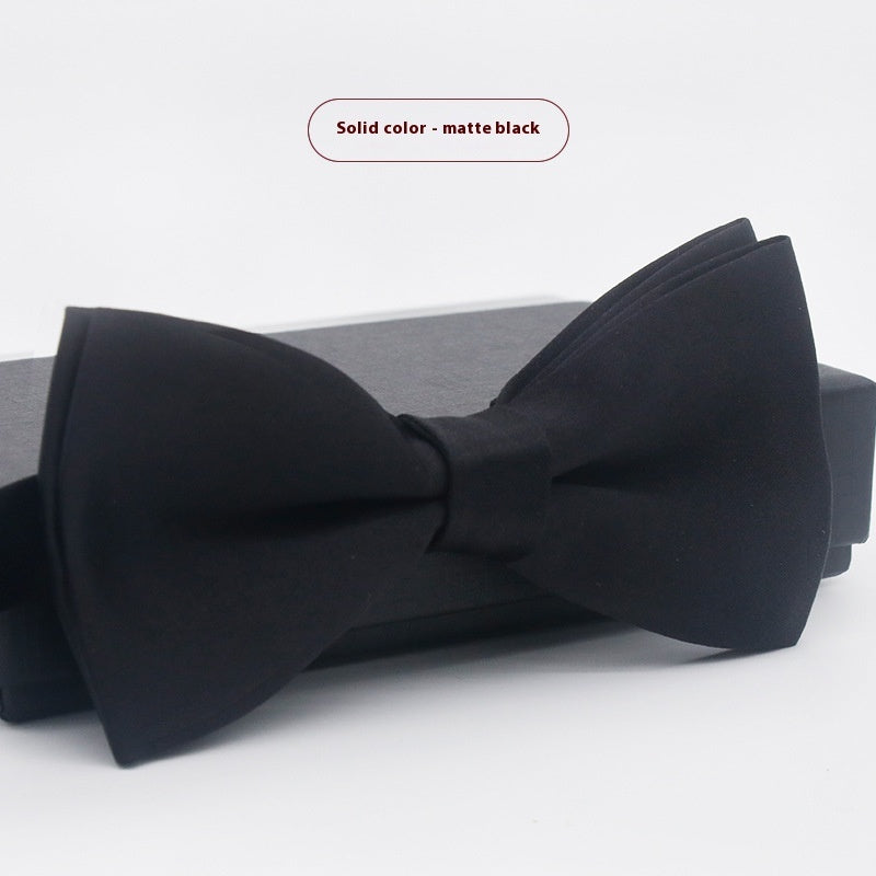 Men's Solid Color Bow Tie