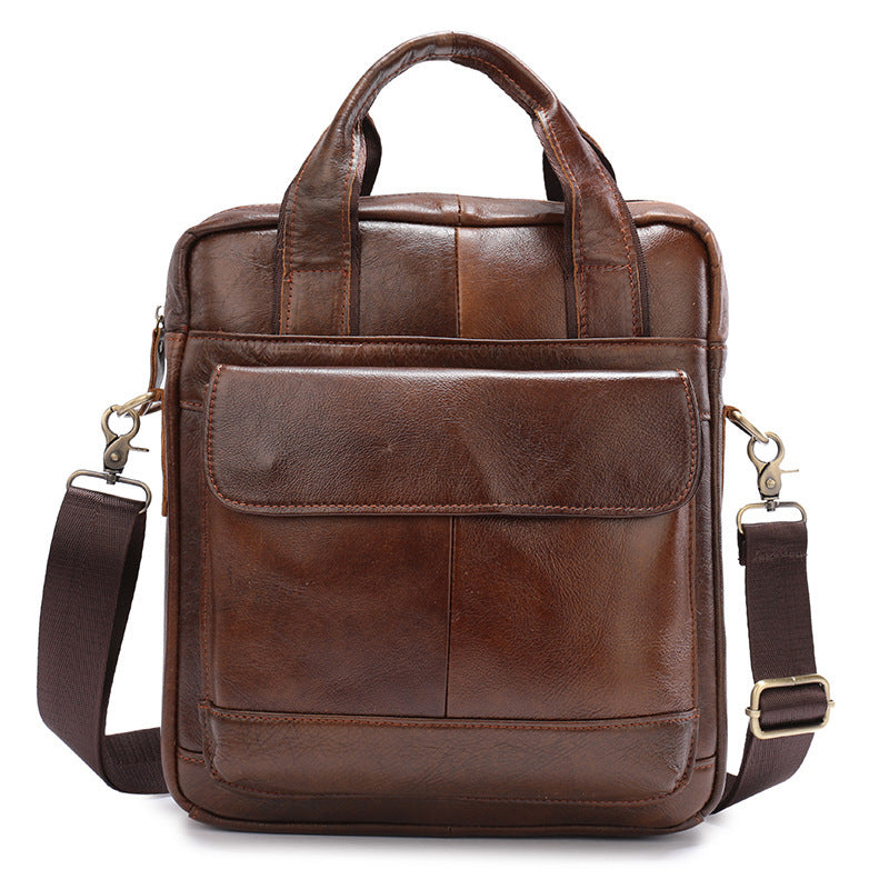 Men's Retro Vertical Briefcase