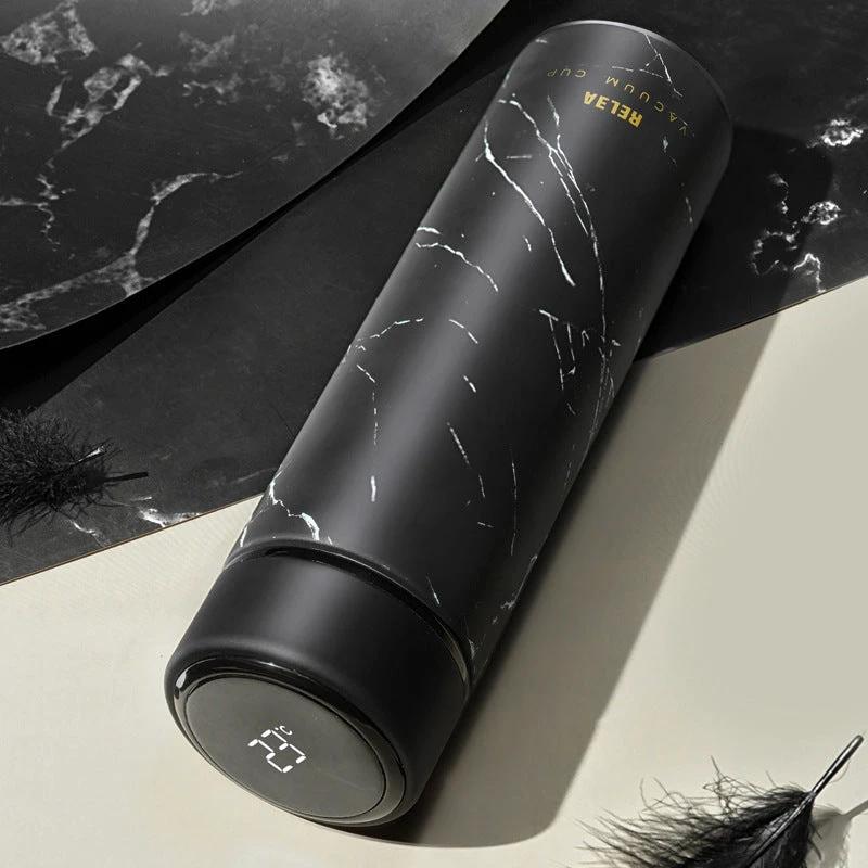 Intelligent Digital LCD Temperature Display Insulation Water Bottle by GJG Denim