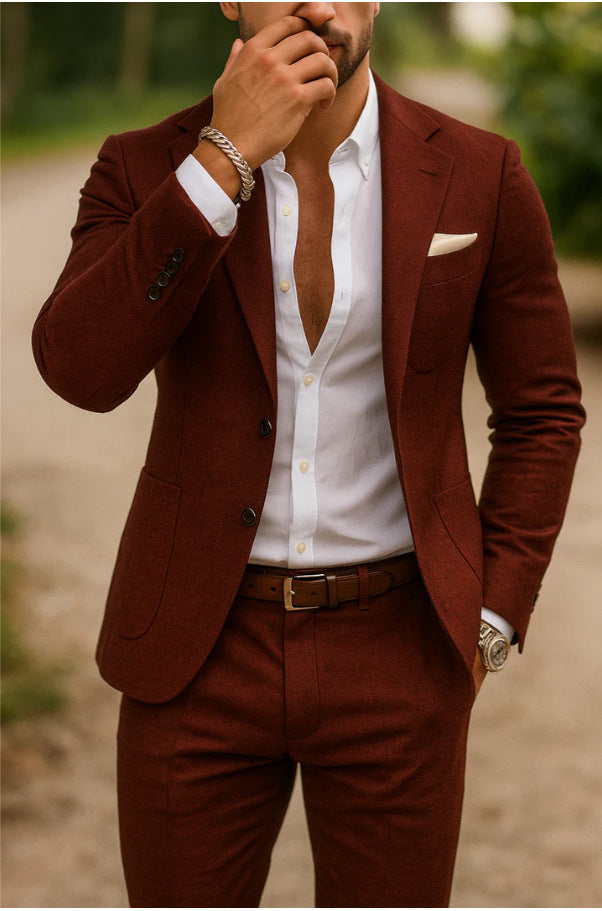 Men's Casual Two-piece Suit