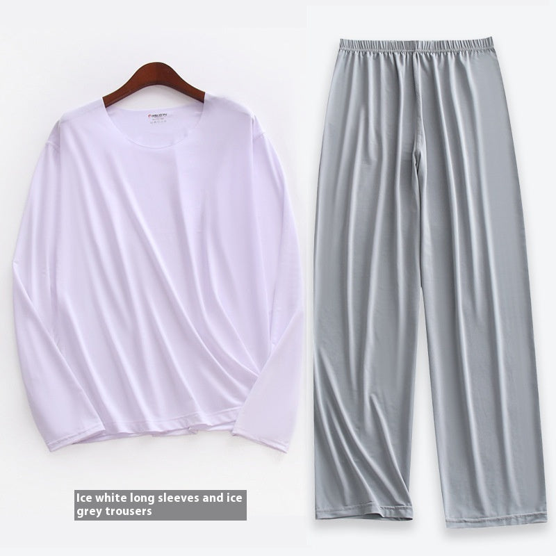 Men's Long-sleeved Pajamas Set