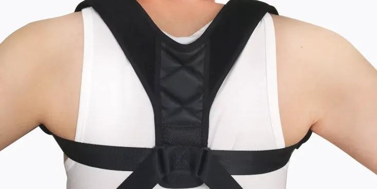 Adjustable Posture Corrector Back Support Strap Brace Shoulder Spine Support Lumbar Posture Orthopedic Belt by GJG Denim