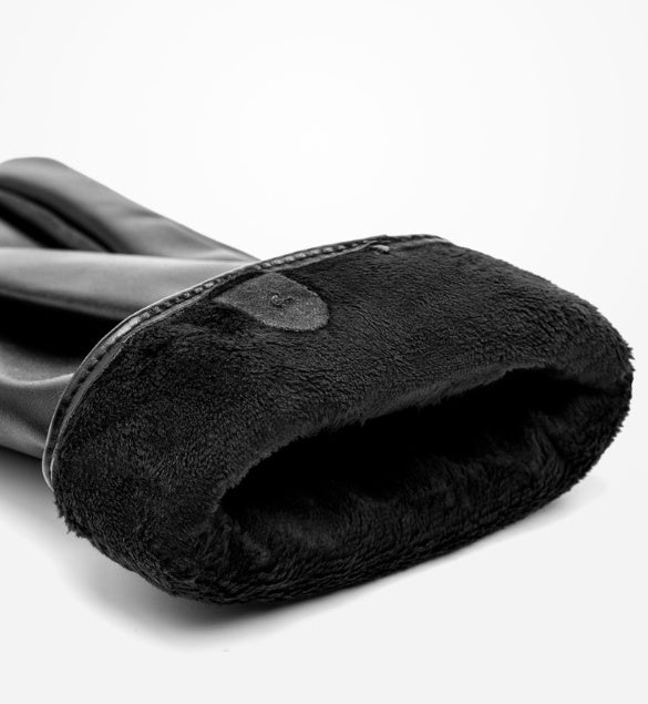 Men's PU Leather Warm Gloves