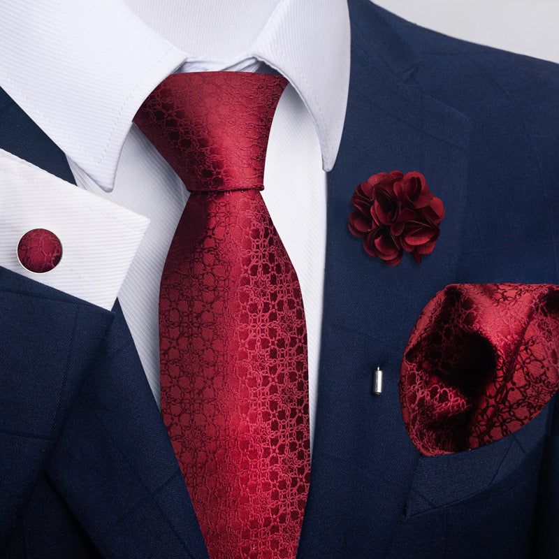 Men's Tie and Pocket Square Combo