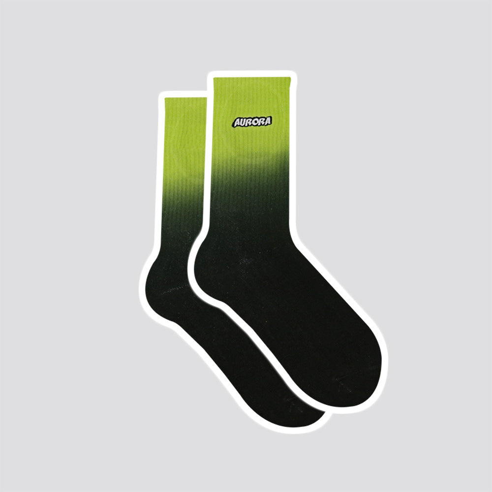 Men's Trendy Sports Dyed Cotton Tube Socks