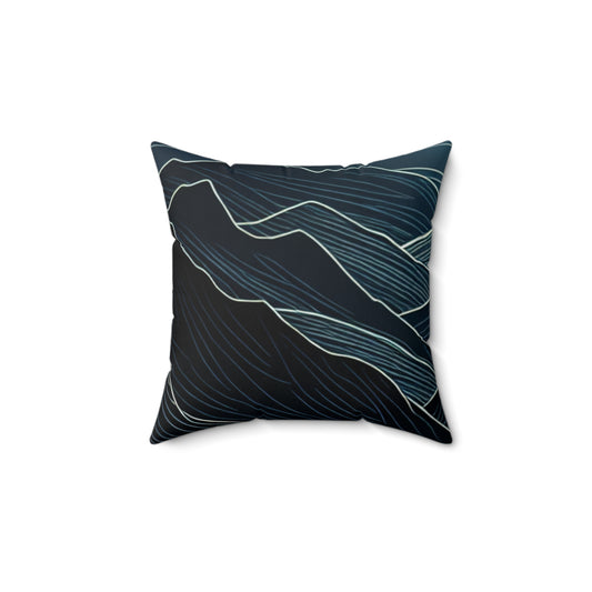 Modern Abstract Landscape Pillow - Cozy Home Decor