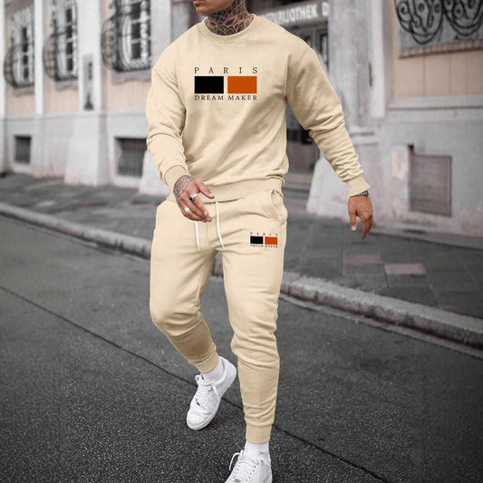Round Neck Sweater Suit For Men