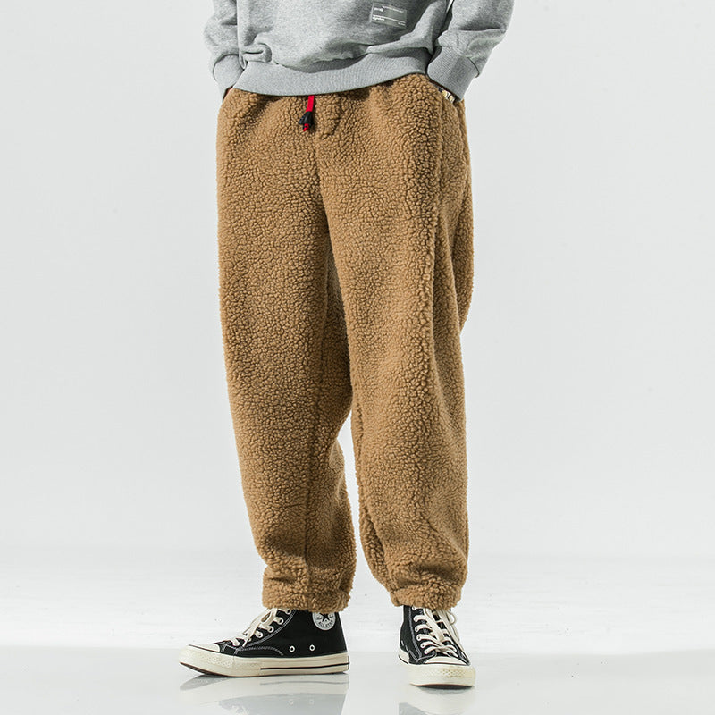 Men's Lamb Wool Warm Harem Sweatpants