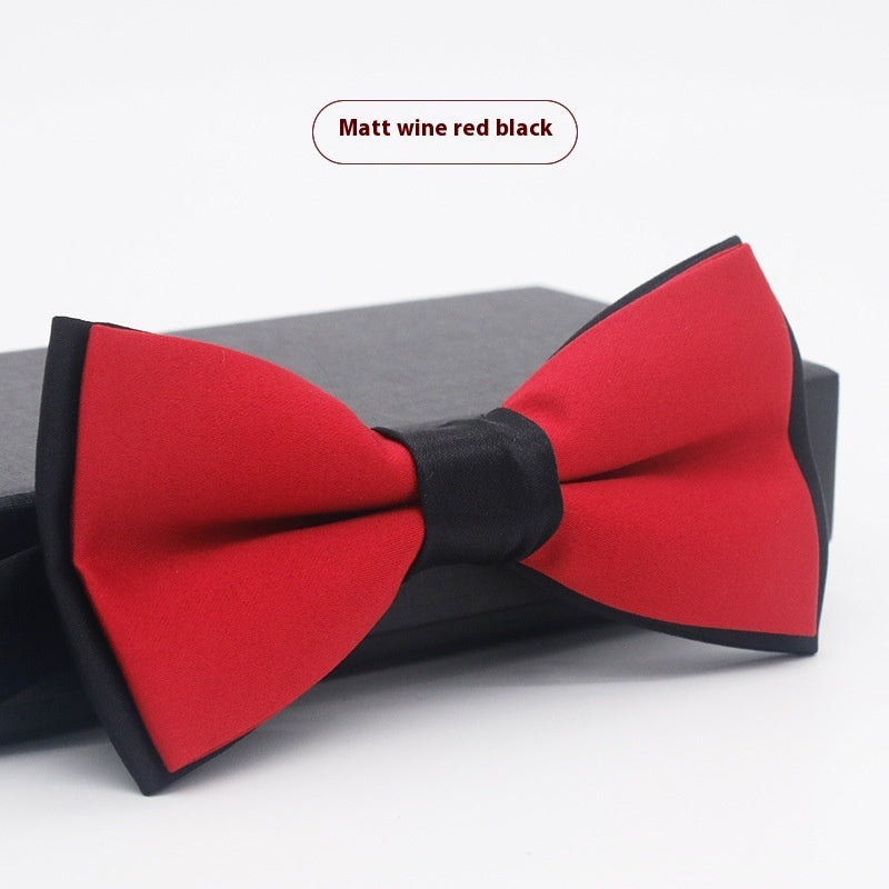 Men's Solid Color Bow Tie