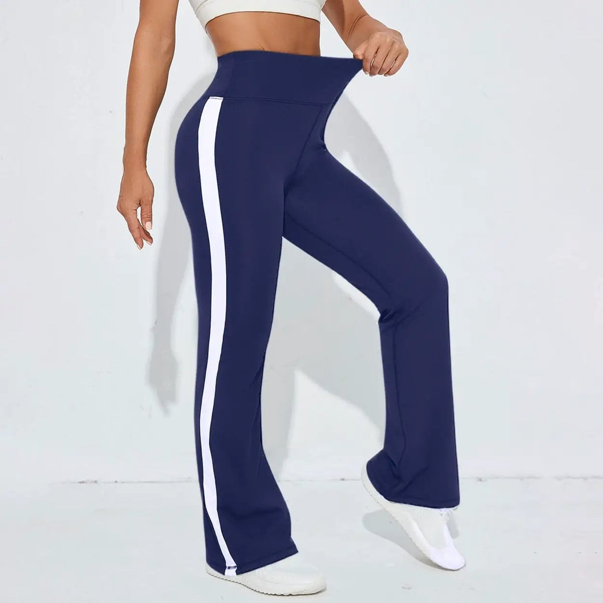 Yoga Flared Pants High-waisted Hip-lifting Workout Leggings by GJG Denim