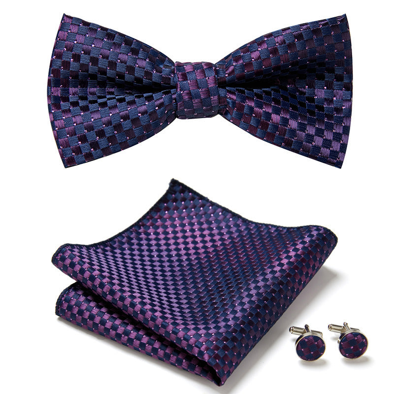Men's Bow Ties Three Piece Set