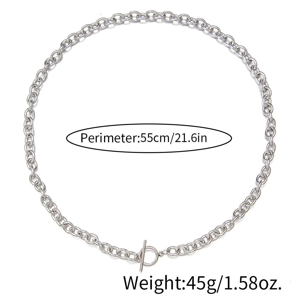 Men's Clavicle Titanium Steel Necklace by GJG Denim