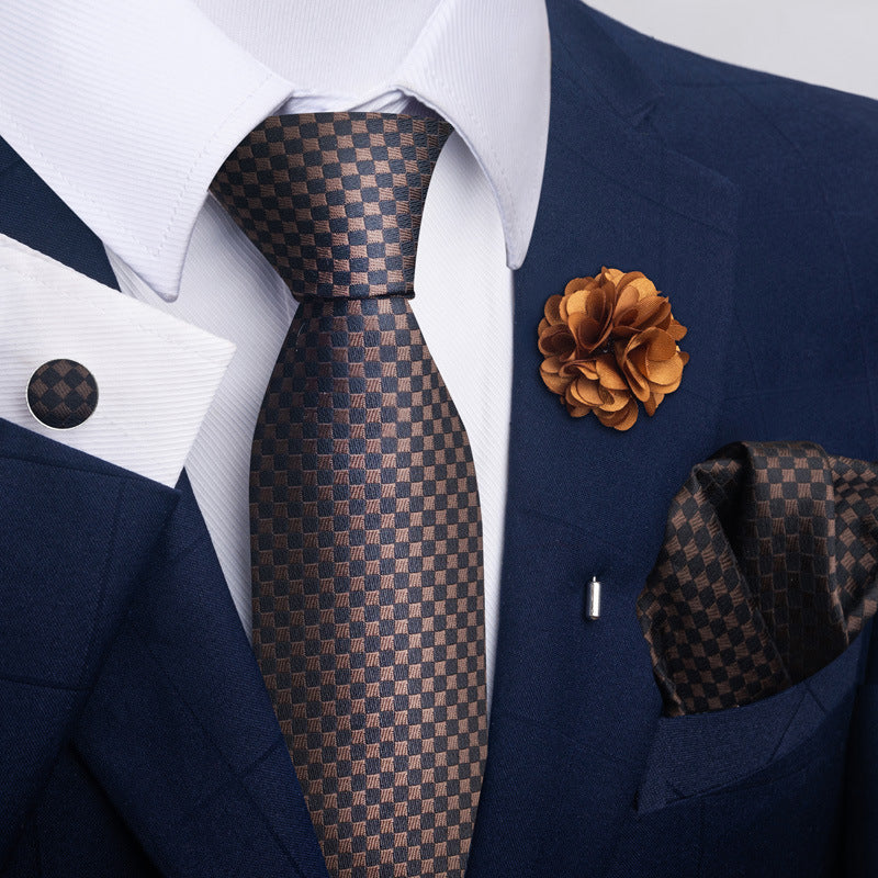 Men's Tie and Pocket Square Combo