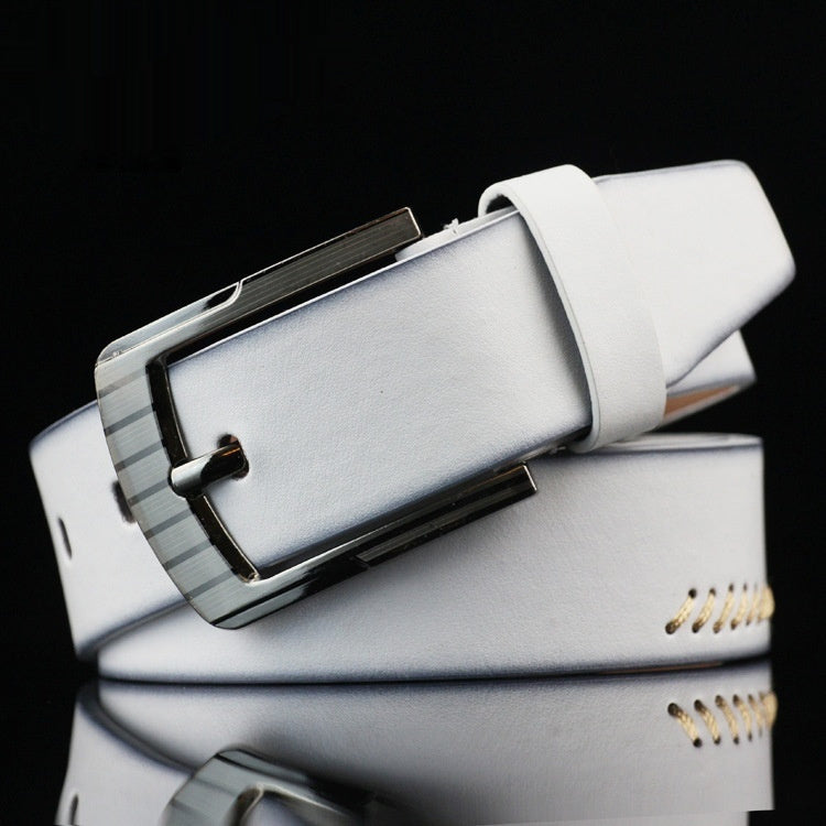Men's Threading Casual Pin Buckle Belt