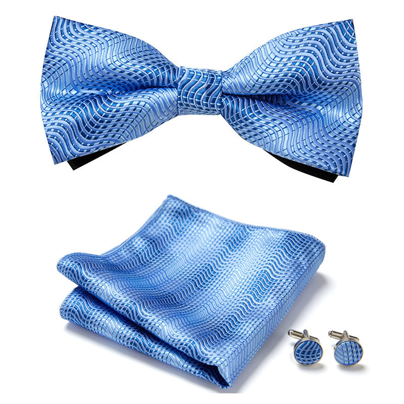 Men's Bow Ties Three Piece Set