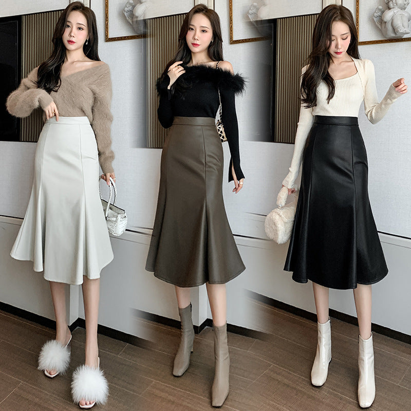 Fishtail Spandex Skirt For Women High Waist Petite Slimming