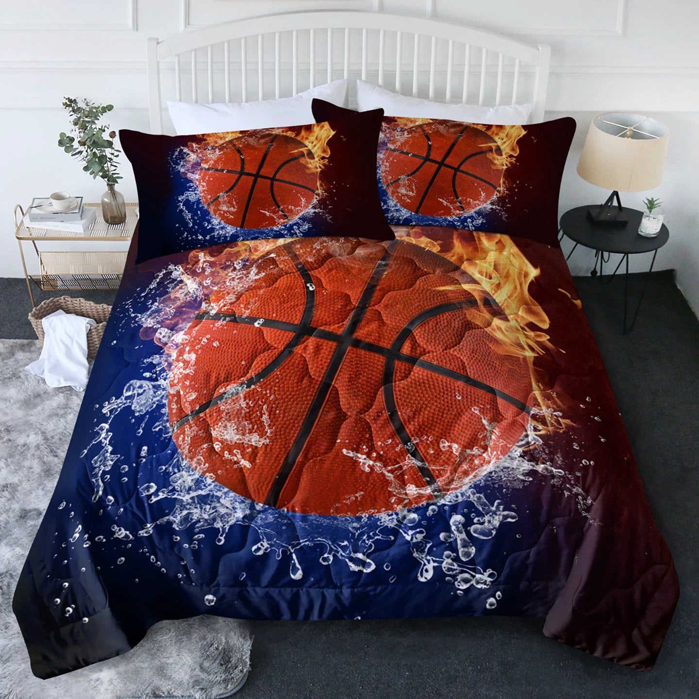 Basketball Bedding Comforter Sets 3 Pieces (comforter, 2 pillow shams) by GJG Denim