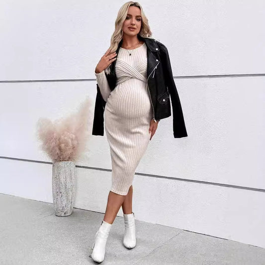 Long Sleeve Maternity Women Dress