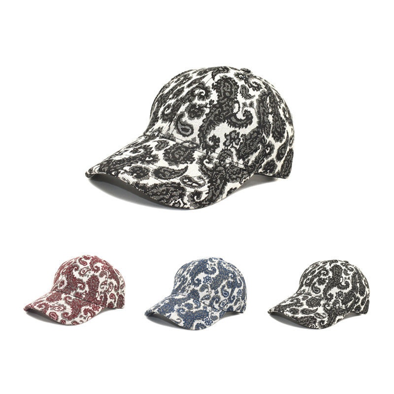 Men's Paisley Pattern Printed Baseball Cap