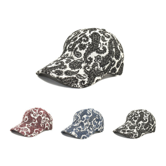Men's Paisley Pattern Printed Baseball Cap