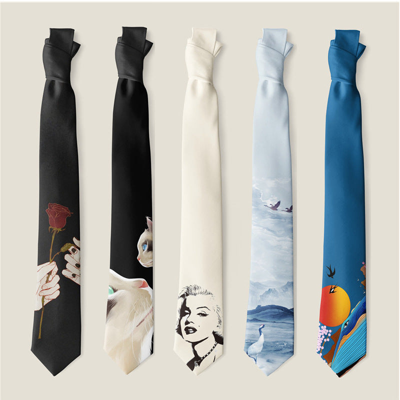 Men's Creative Print Tie
