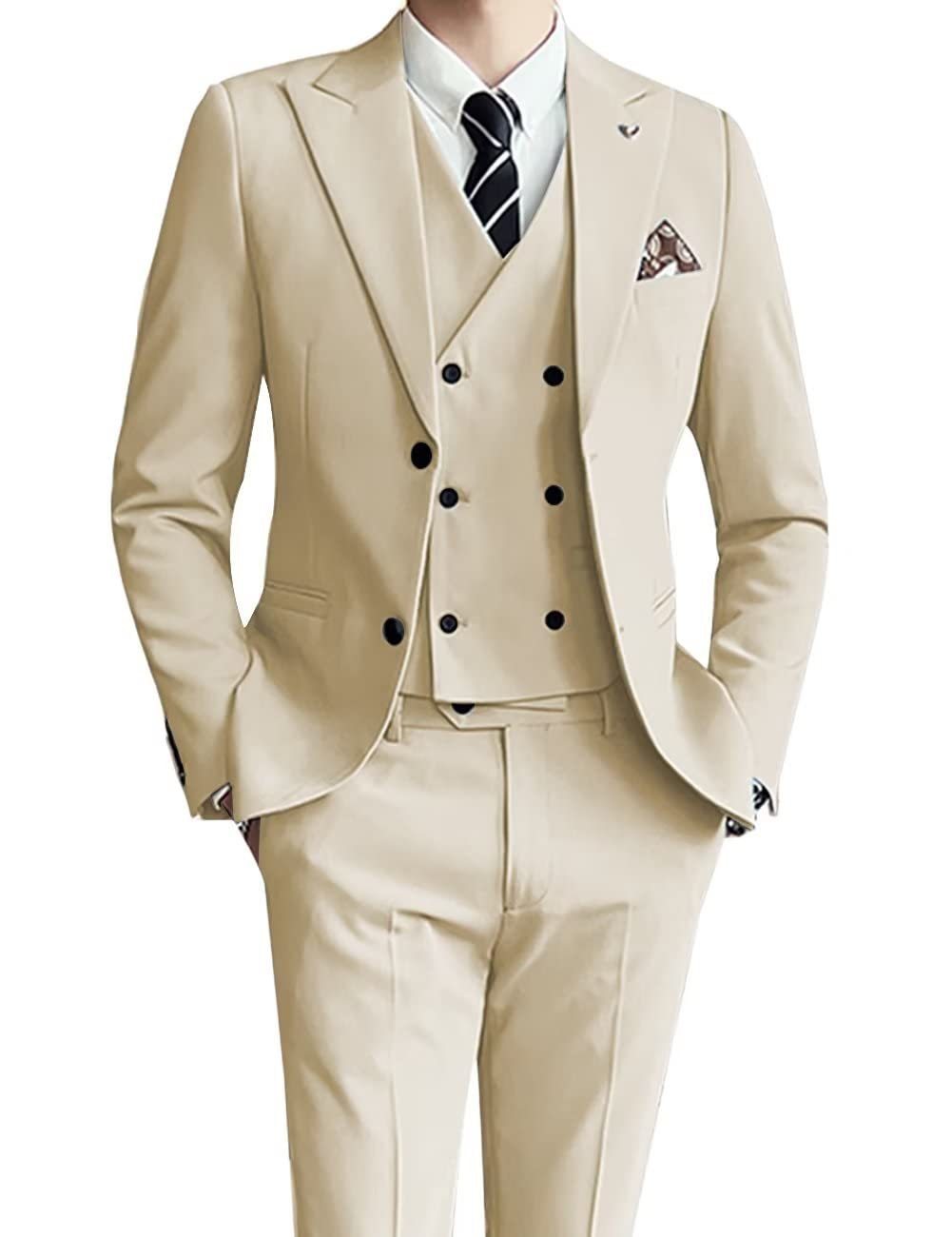 Men's Three-Piece Suit Assorted Colors