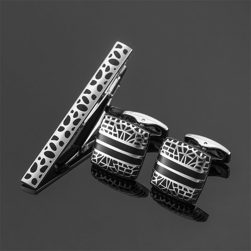 Men's  Tie Clip and Cufflinks Set