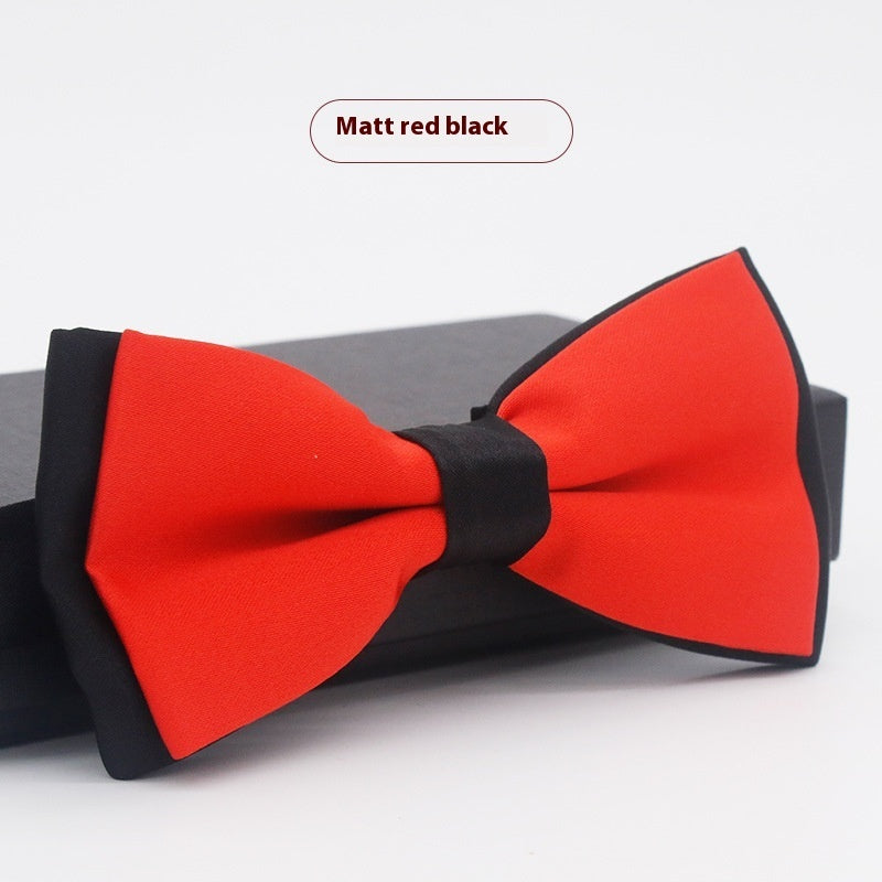 Men's Solid Color Bow Tie