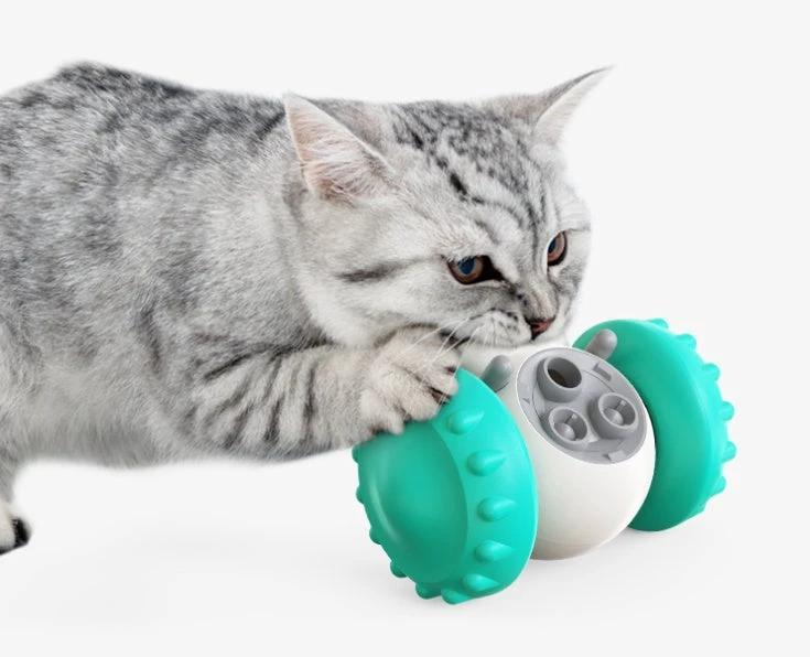 Cat And Dog Toys Slow Food Interactive Balance Car Multifunctional Fun Development Smart Pet Feeding Dog Toy Car Pets Products by GJG Denim