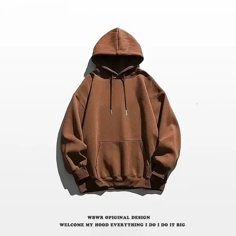 Men's Fashionable Solid Color Hooded sweatshirt by GJG Denim