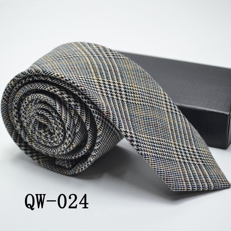 Men's Super Narrow Wool-like Elegant Tie