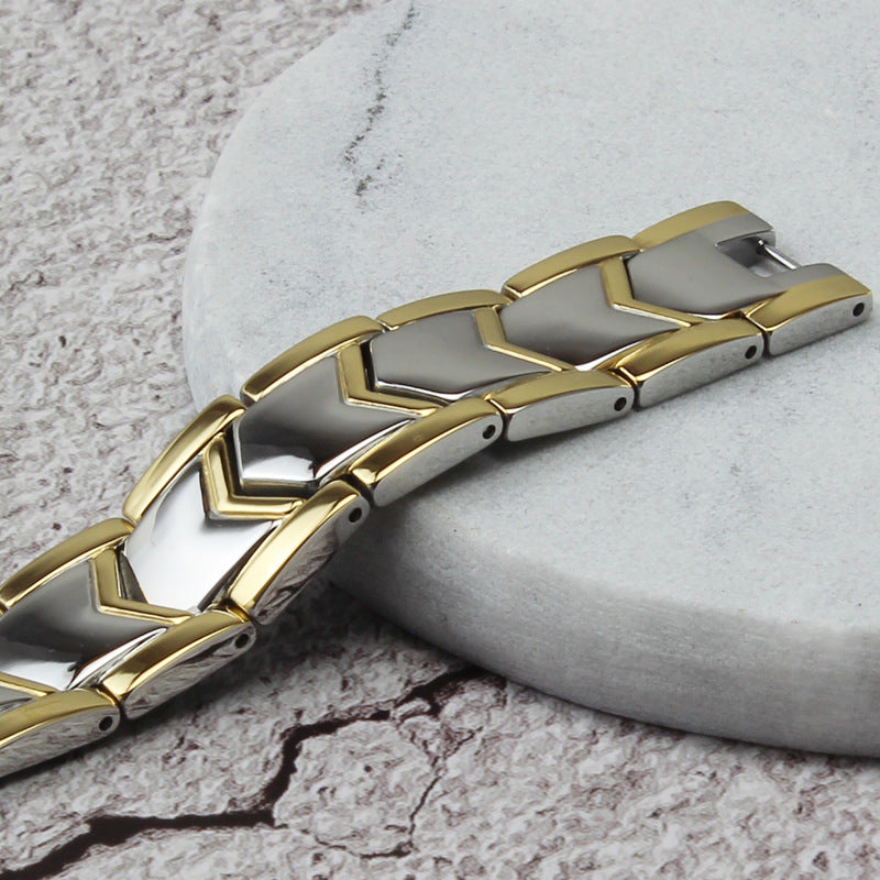 Men's Double Row Magnetic Bracelet