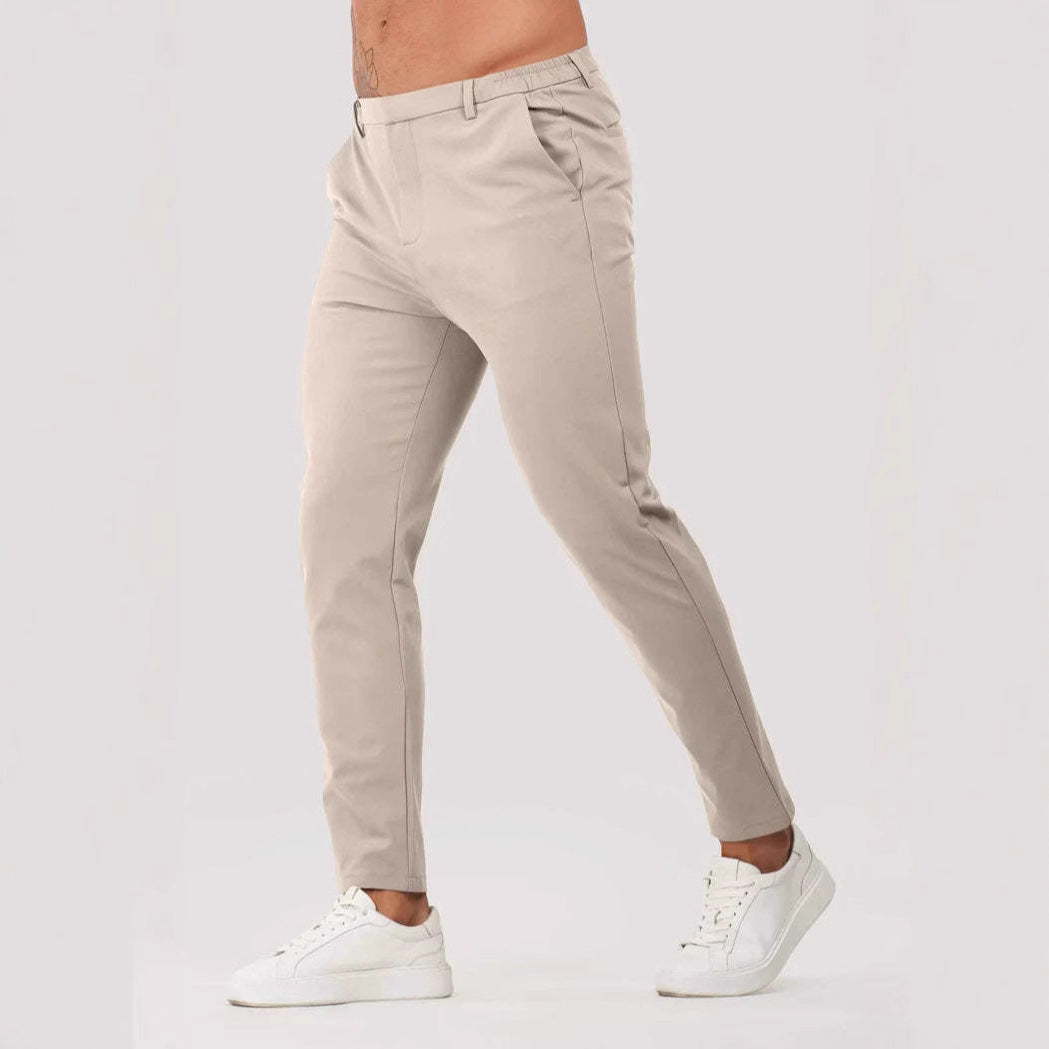 Solid Color Business Casual Men's Pants