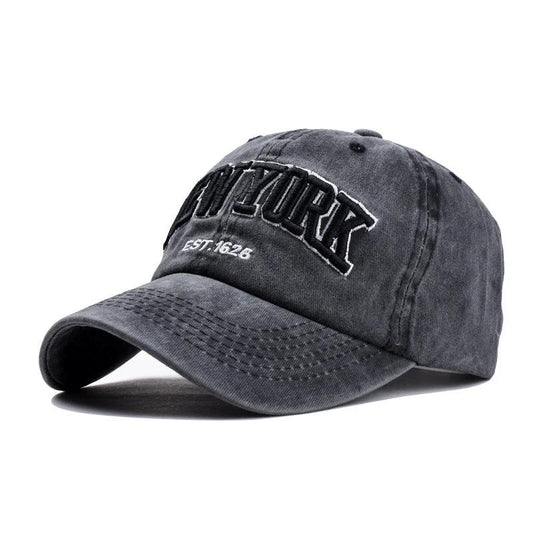 Washed Cotton Three-dimensional Baseball cap For Men by GJG Denim