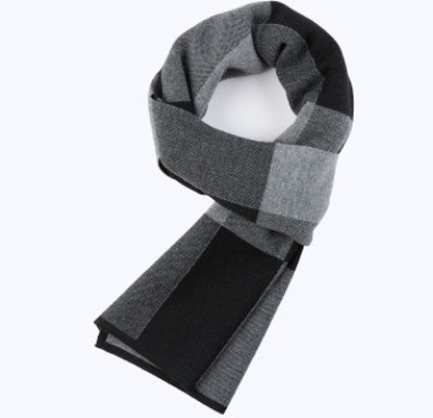 Men's Wool Plaid Scarf