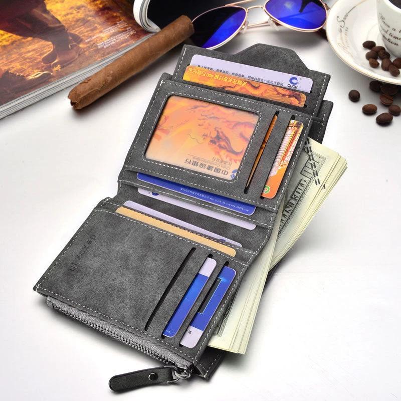 Men's Short Multifunctional Wallet by GJG Denim