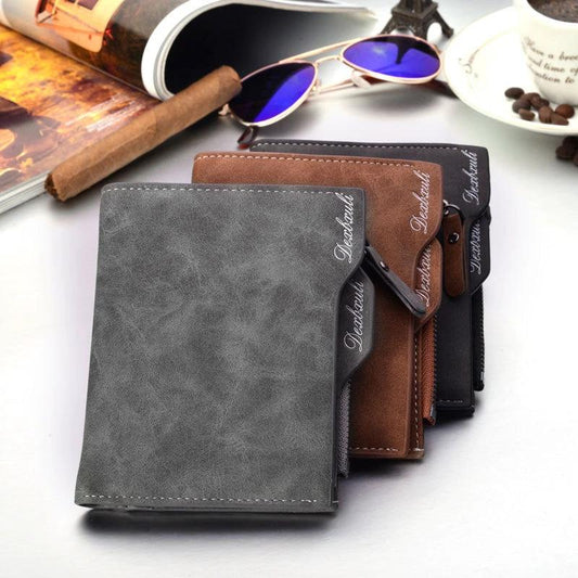 Men's Short Multifunctional Wallet by GJG Denim