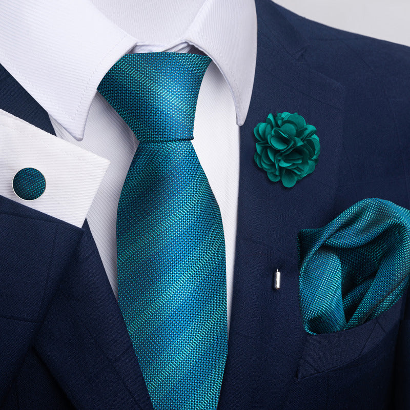 Men's Tie and Pocket Square Combo
