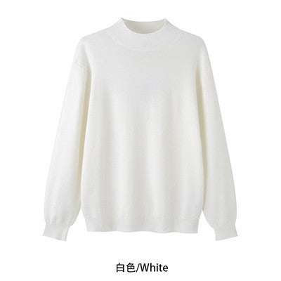 Men's Long Sleeve Warm Mock Neck Sweater