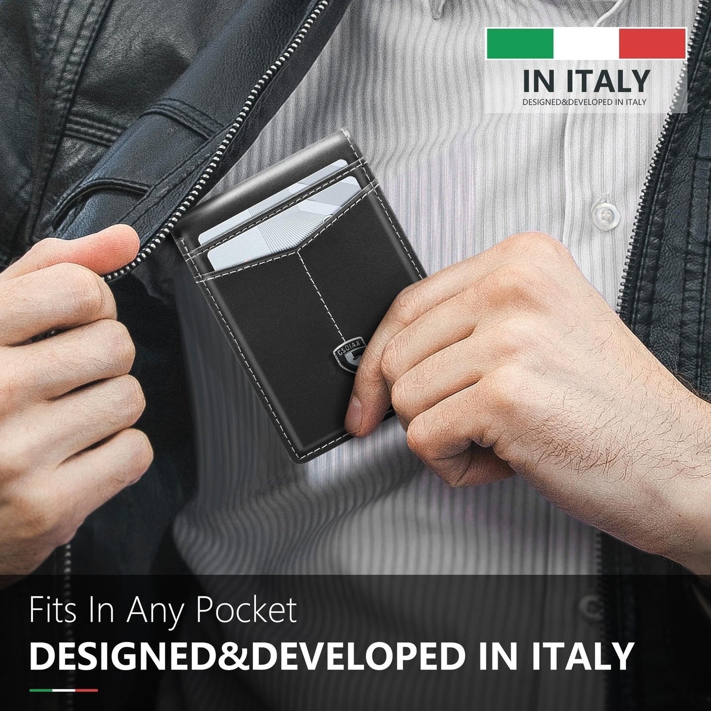 Men's Card Holder Portable Carbon Fiber