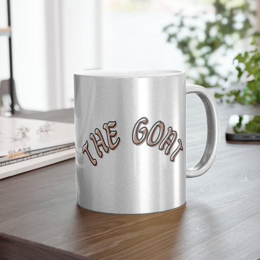 GOAT Metallic Mug - Stylish Silver/Gold Coffee Cup for Trendsetters