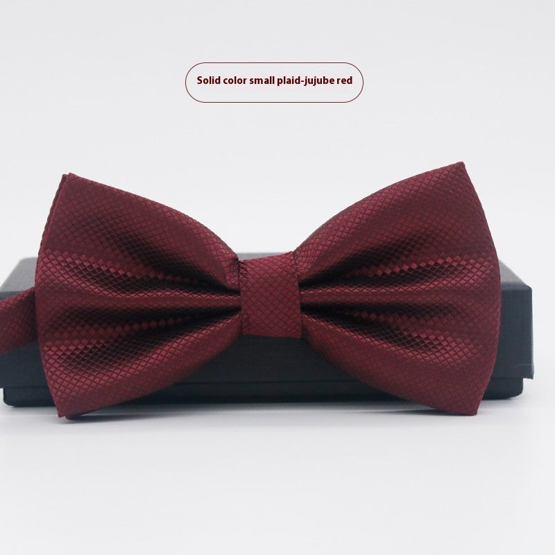 Men's Solid Color Bow Tie