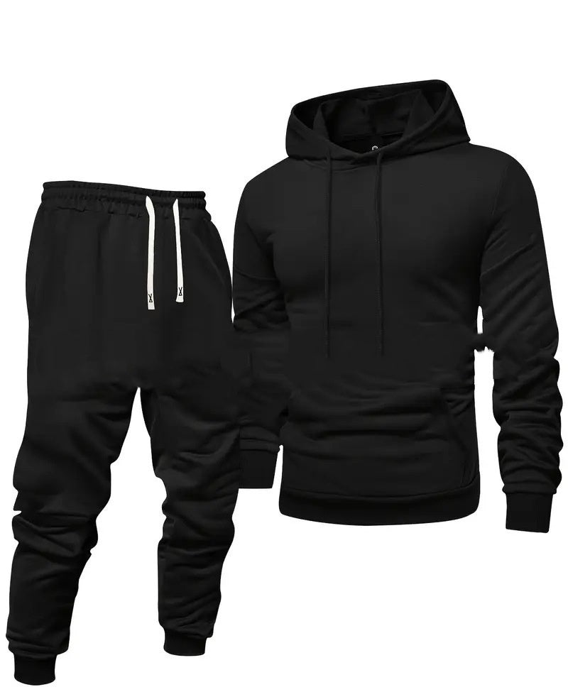 Men's Hooded Sweatshirt And Sweatpants Sports Suit